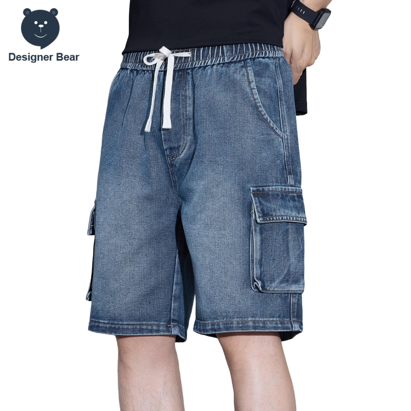 Men's Multi-Pocket Cargo Denim - Men'S Shoes For Jeans avaliação e preço