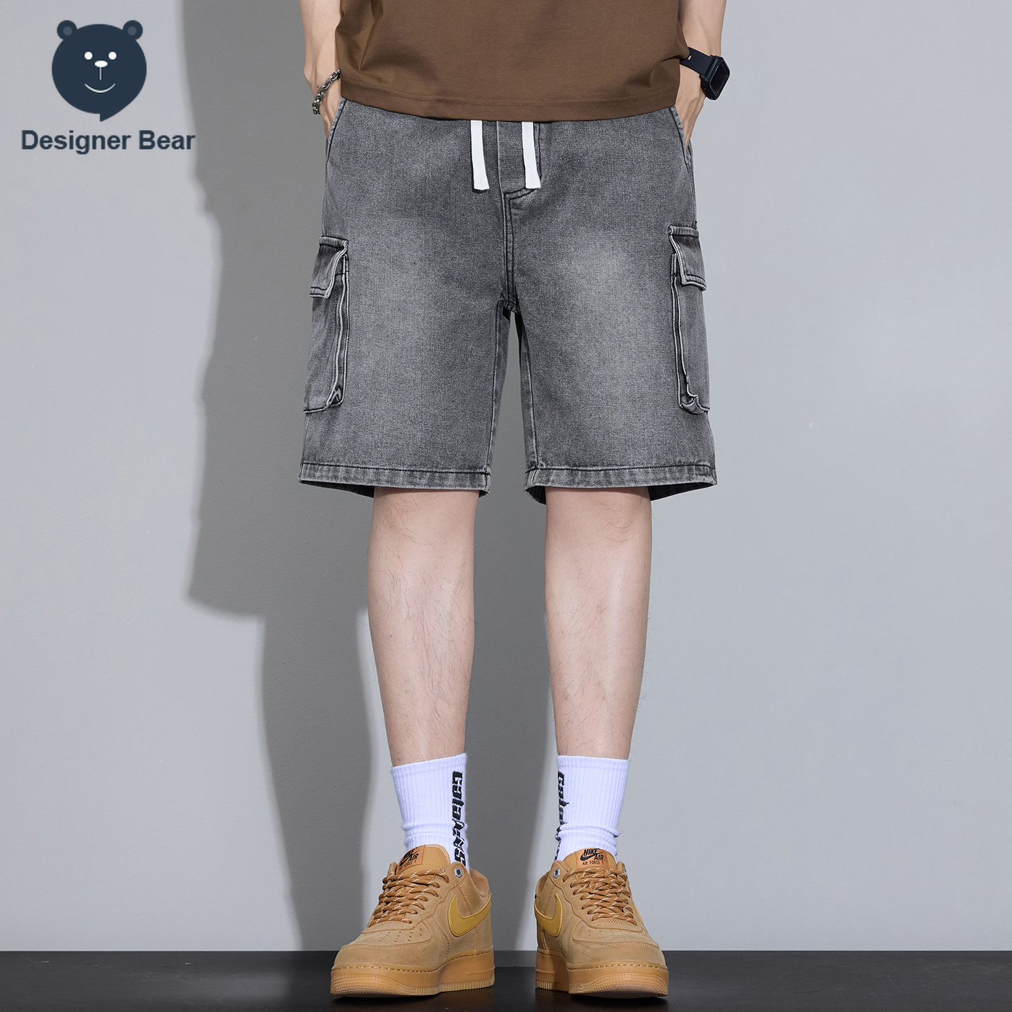 Men's Multi-Pocket Cargo Denim - Men'S Shoes For Jeans avaliação e preço