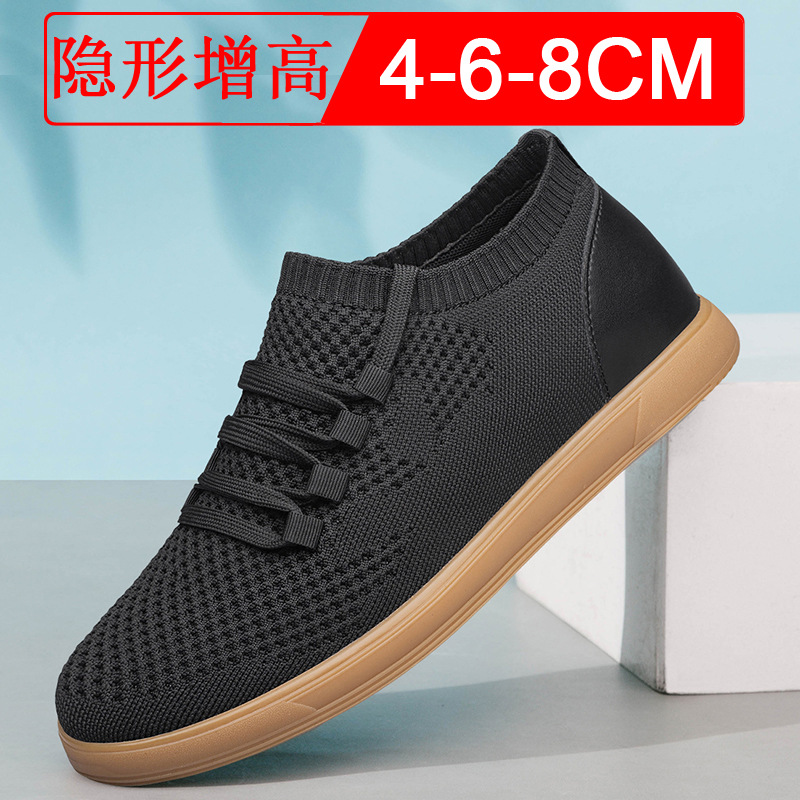 Men Big Size 37-46 Breathable  - Men'S Shoes To Increase Height avaliação e preço