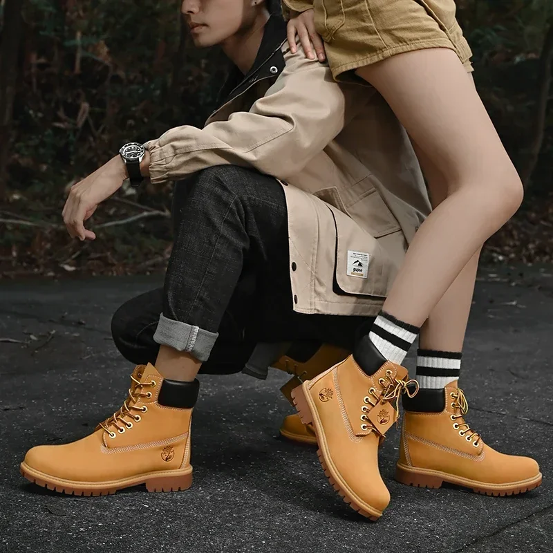 Boots Men High Top Boots High  - Men Shoes Everyday avaliação e preço