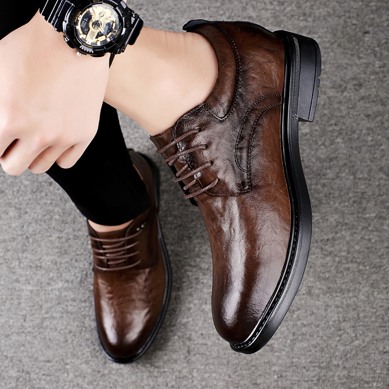Leather Casual Elevator Shoes  - Men'S Shoes To Increase Height avaliação e preço