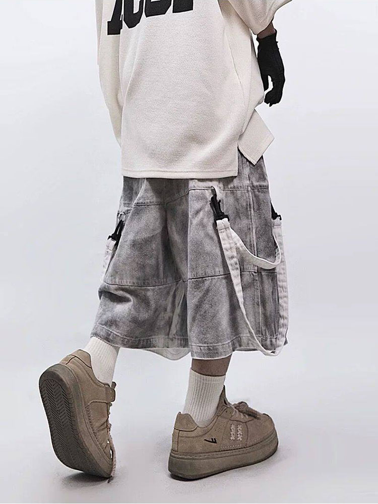 Retro Hip-hop Men's Ripped Jea - Men'S Shoes For Jeans avaliação e preço